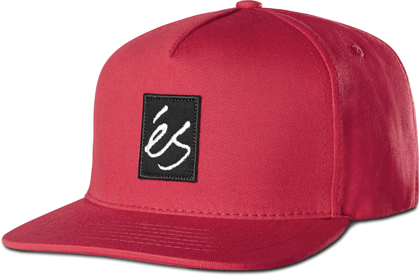 main block snapback hat - hats - red - esskateboarding