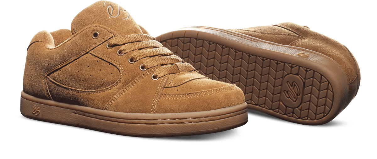 Accel OG Skate Shoe Brown/Gum | éS skateboarding Low-Top Shoe Es Footwear Sneakers Skate Style OG Premium