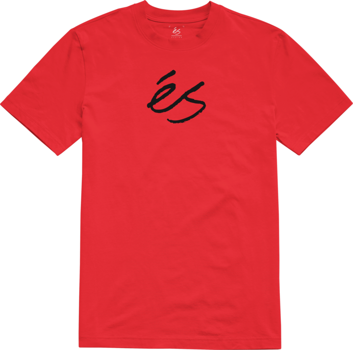 script tee - shirts & tops - red/black - esskateboarding