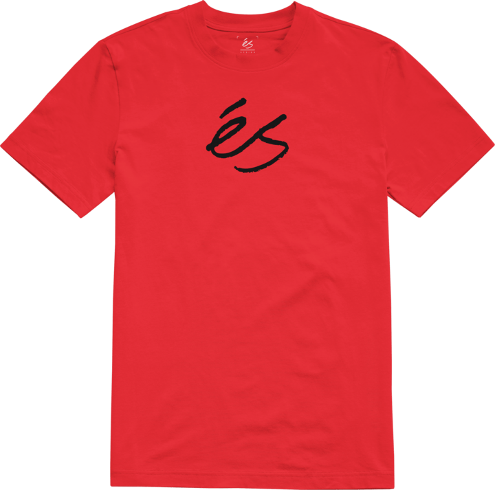 script tee - shirts & tops - red/black - esskateboarding