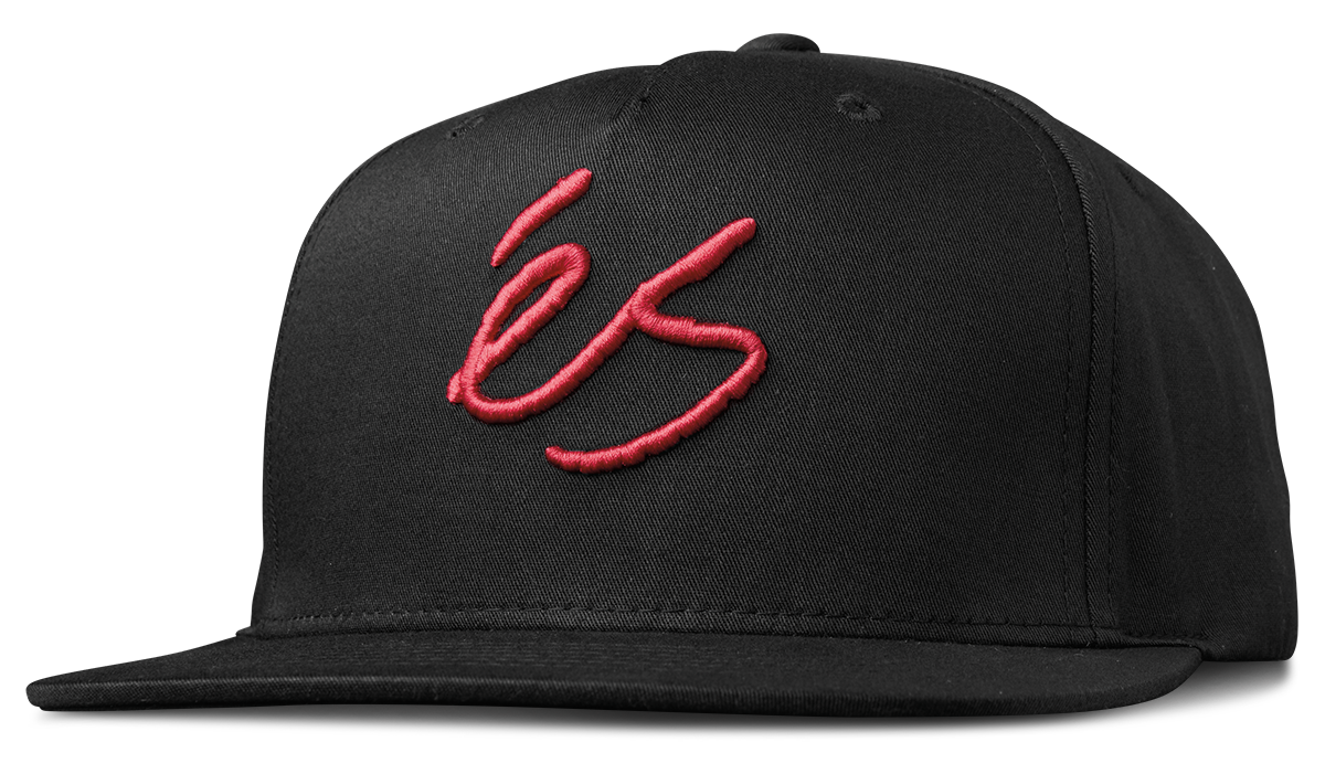 script snapback hat - hats - black - esskateboarding