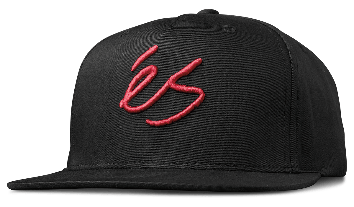script snapback hat - hats - black - esskateboarding