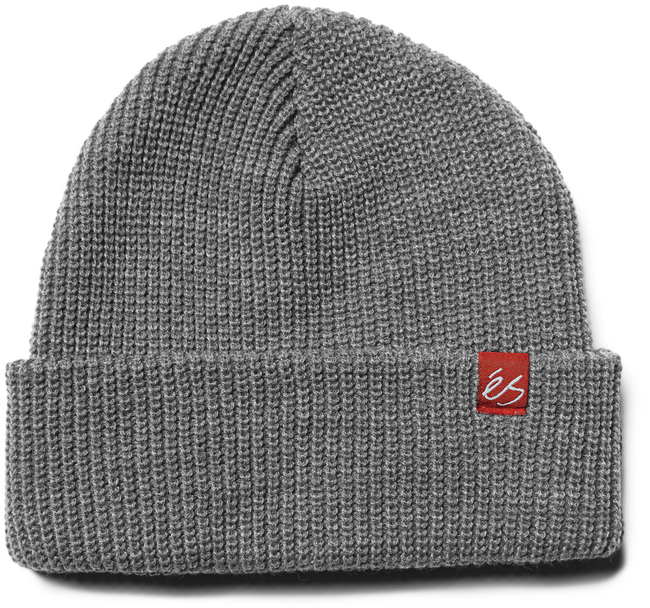 block beanie - headwear - grey/heather - esskateboarding