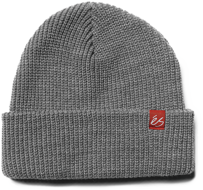 block beanie - headwear - grey/heather - esskateboarding