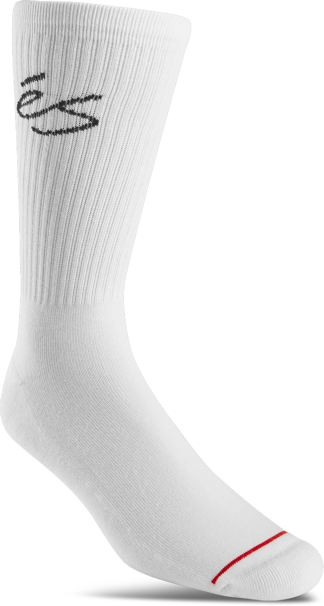 script crew sock - clothing accessories - white - esskateboarding