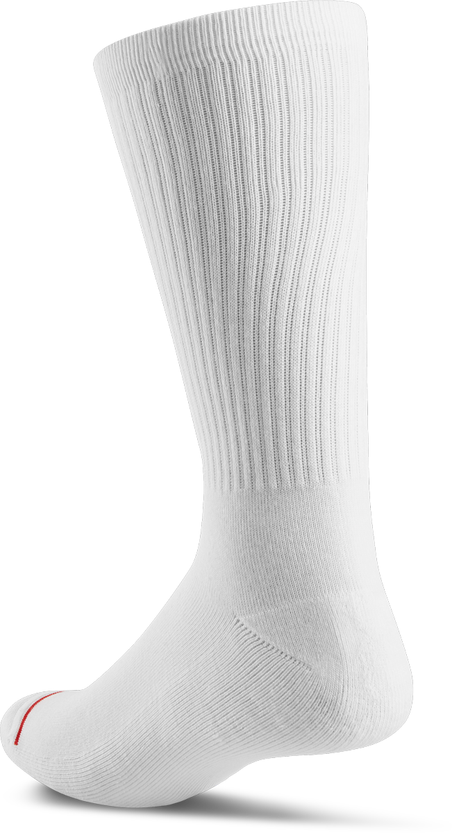 script crew sock - clothing accessories - white - esskateboarding