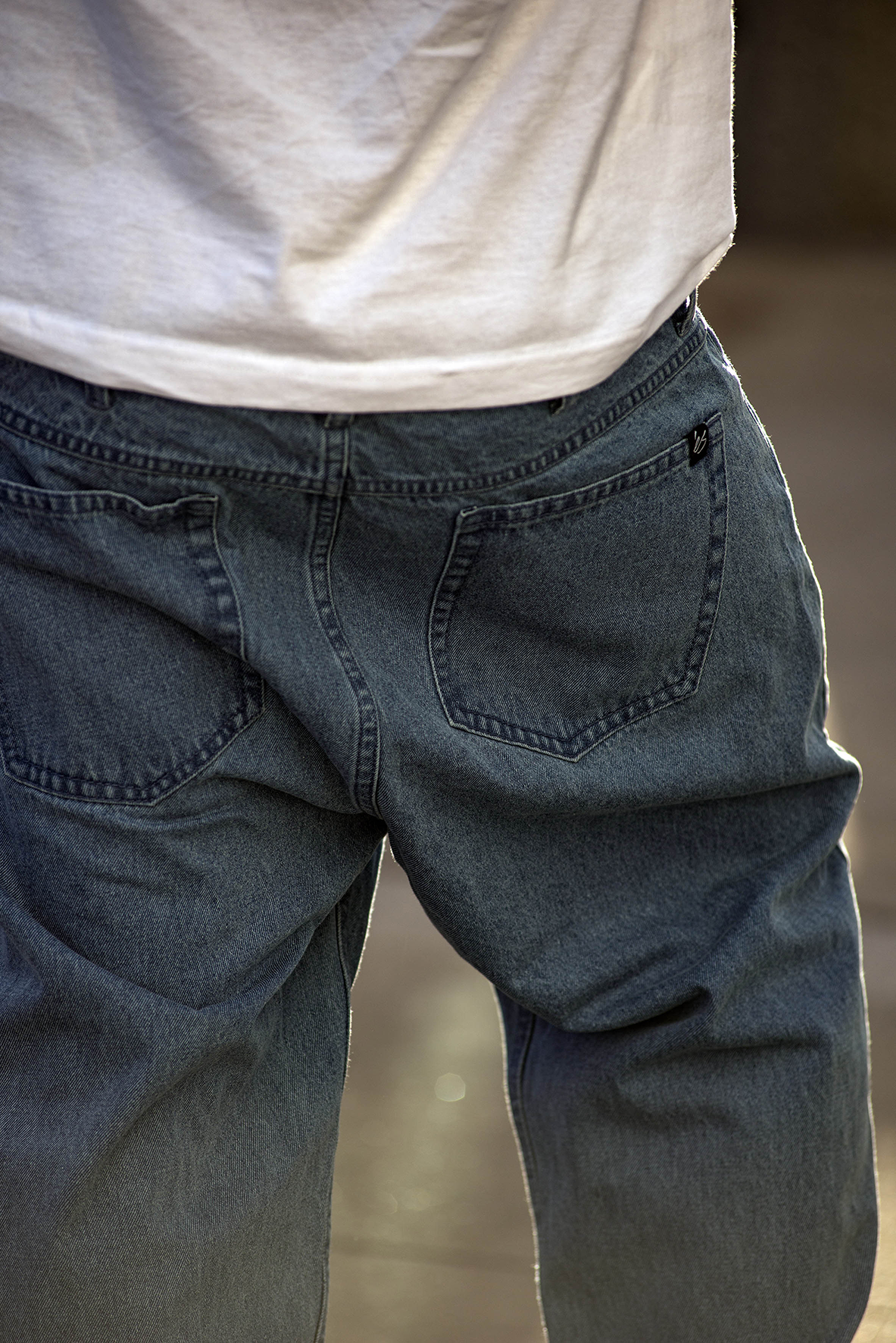 baggy denim pant - pants - light blue - esskateboarding