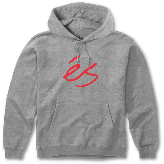 Script Fleece in Grey/Red, view 1 | éS Skateboarding Canada