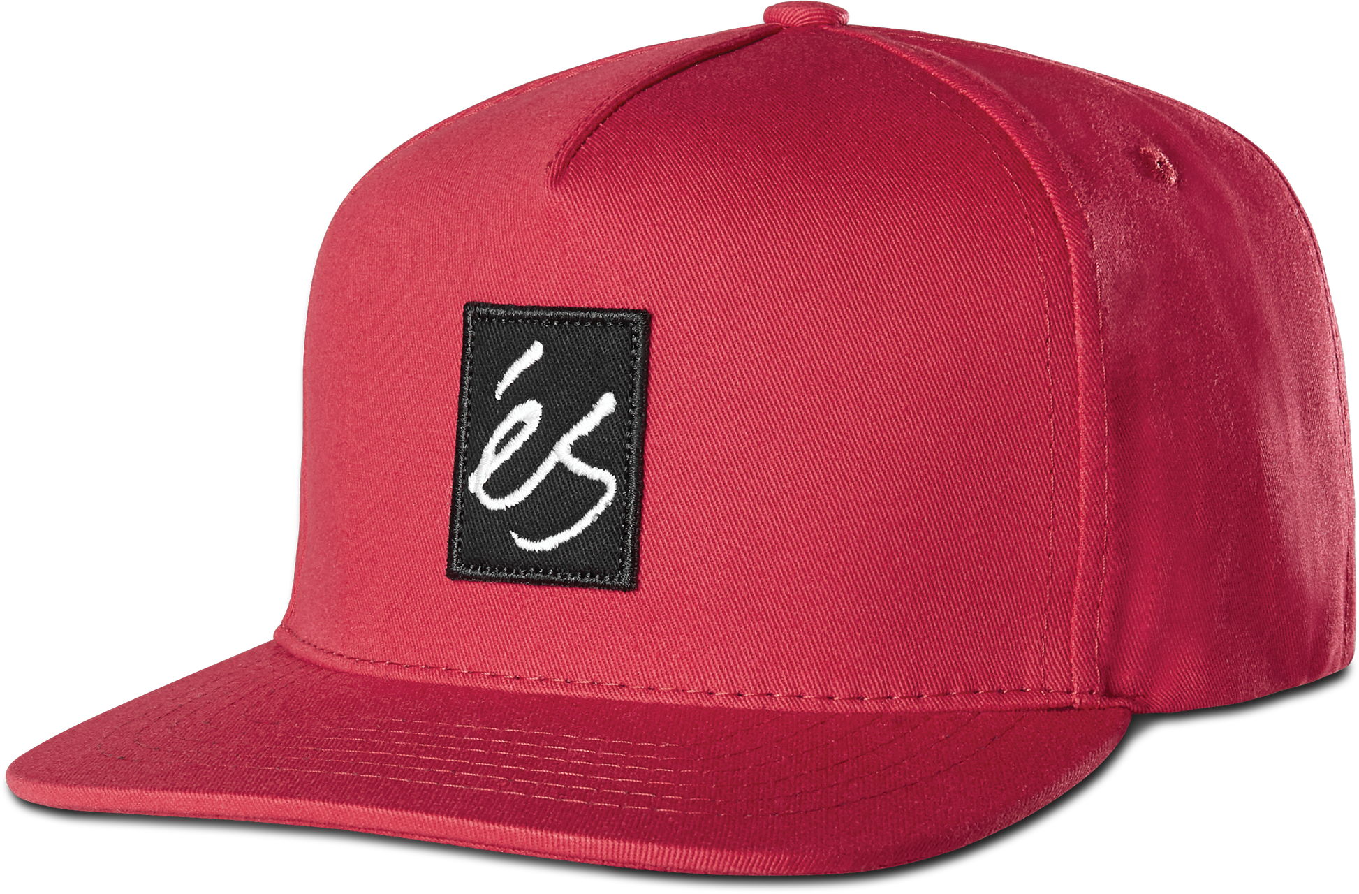 main block snapback hat - hats - red - esskateboarding