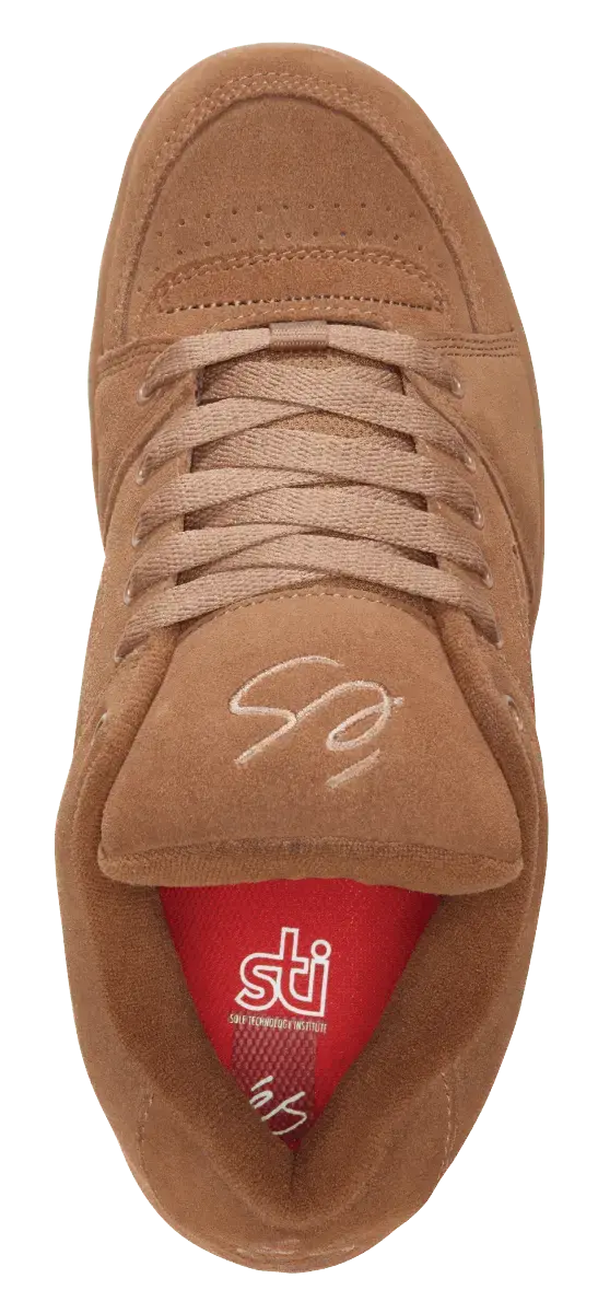 Accel OG Brown/Gum – Low-Top Shoe | éS Skateboarding CA – éS