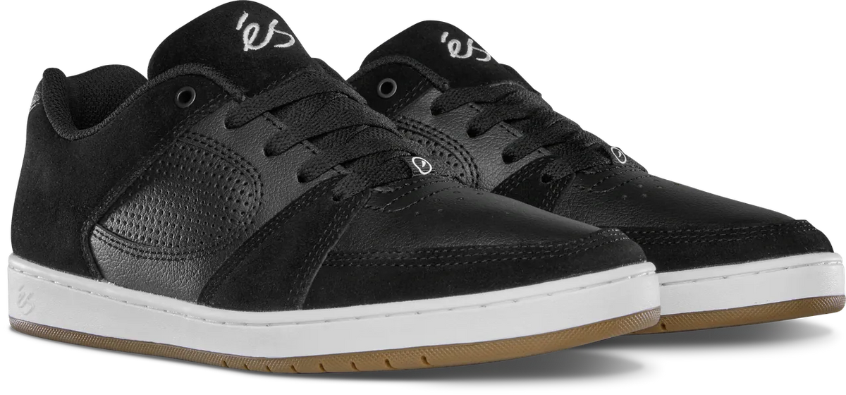 Accel Slim Skate Shoes in Black | éS Skateboarding Canada eS Footwear Sneakers Skate Style OG Premium