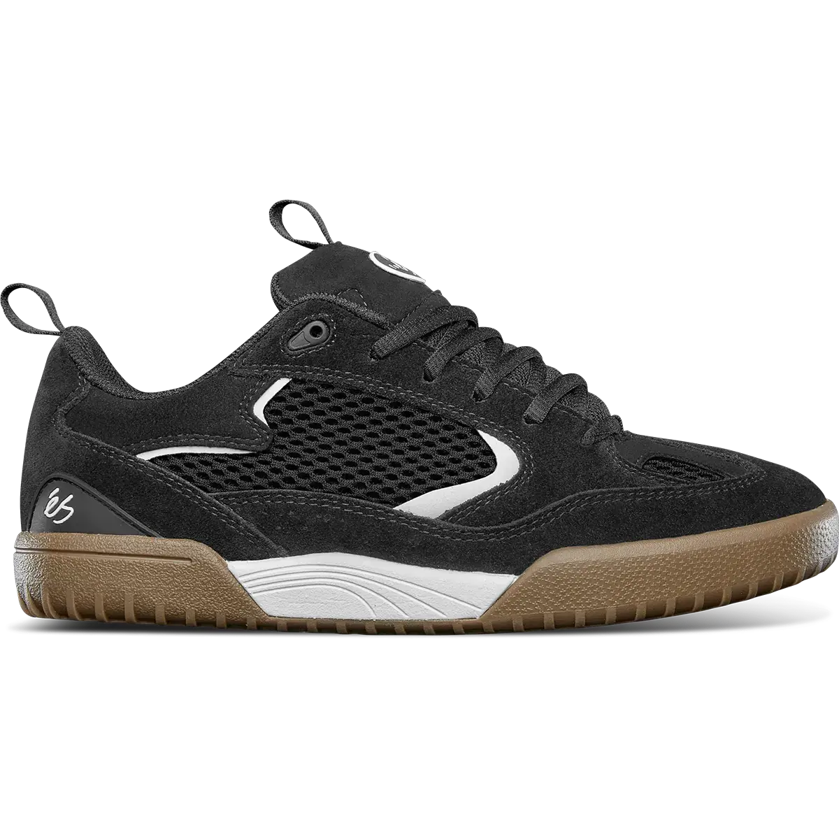 Quattro Skate Shoe Black/Gum/White | éS skateboarding Low-Top Shoe Es Footwear Sneakers Skate Style OG Premium