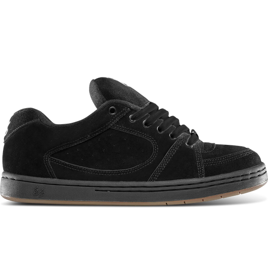 Accel Black – Low-Top Skate Shoe | éS Skateboarding Canada Low-Top Shoe eS Footwear Sneakers Skate Style OG Premium