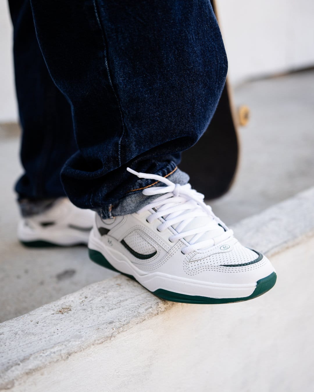 Tj Rogers Skate Shoes in White, Green | éS Canada eS Footwear Sneakers Skate Style OG Premium