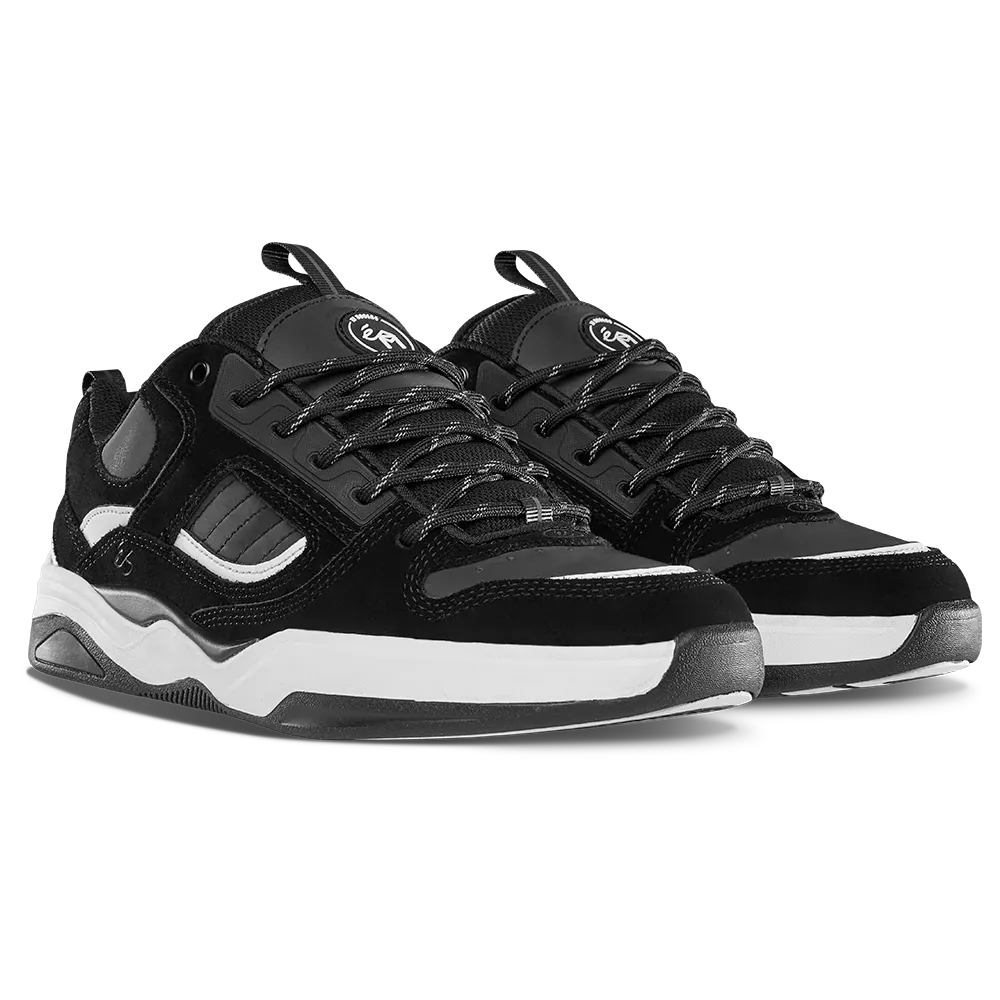 TJ Rogers x SK8MAFIA – Black Skate Shoes | éS Skateboarding eS Footwear Sneakers Skate Style OG Premium