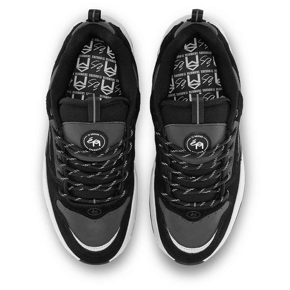 TJ Rogers x SK8MAFIA – Black Skate Shoes | éS Skateboarding eS Footwear Sneakers Skate Style OG Premium