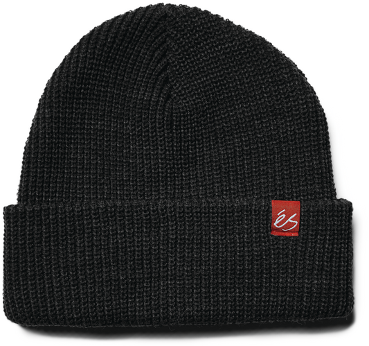block beanie - headwear - black - esskateboarding