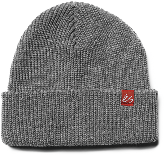 block beanie - headwear - grey/heather - esskateboarding