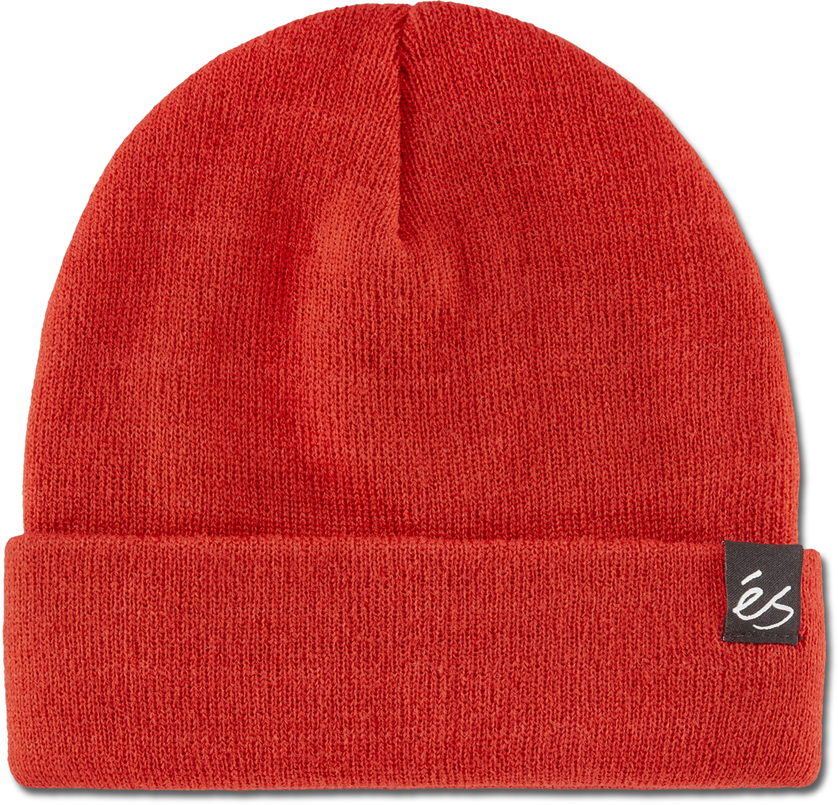 Red BLOCK BEANIE made from 100% acrylic fabric with a logo tag.