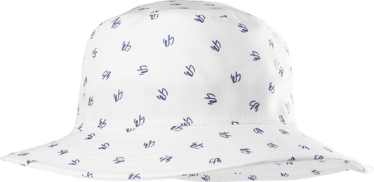 es bucket hat - headwear - white/blue - esskateboarding