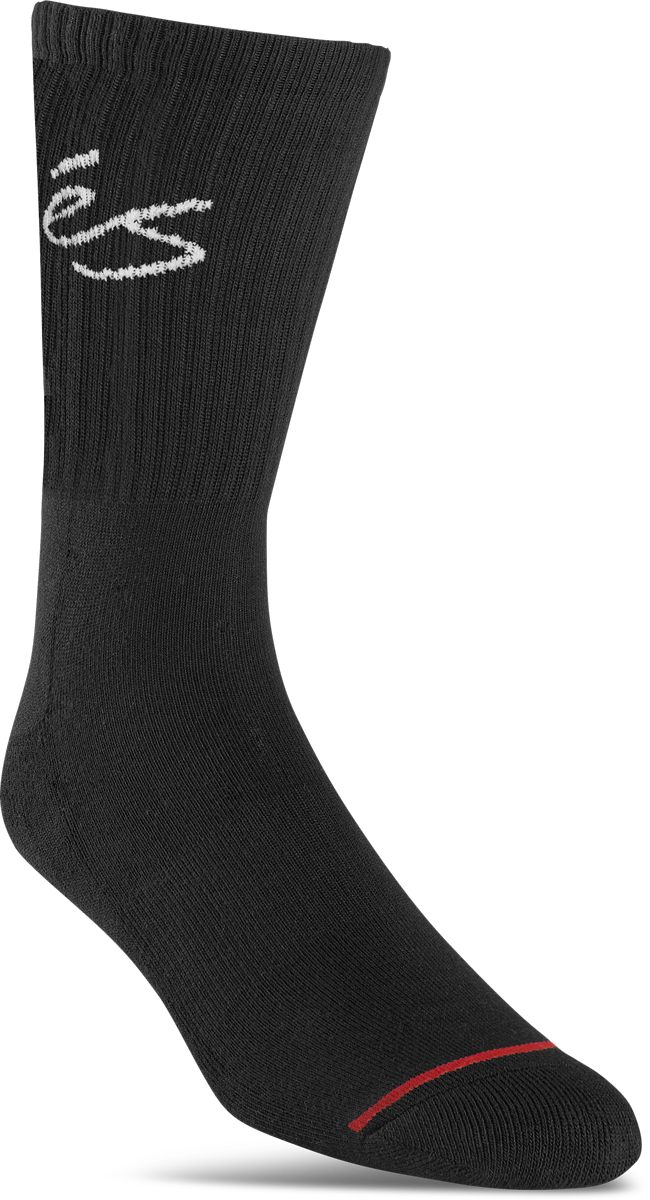 script crew sock - clothing accessories - black - esskateboarding