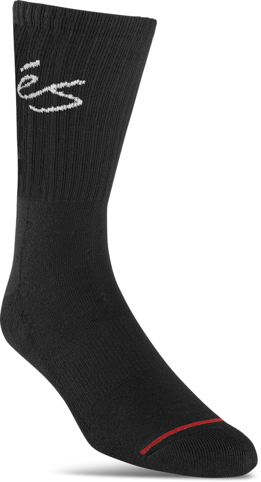 script crew sock - clothing accessories - black - esskateboarding