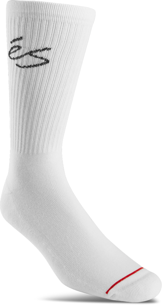 script crew sock - clothing accessories - white - esskateboarding