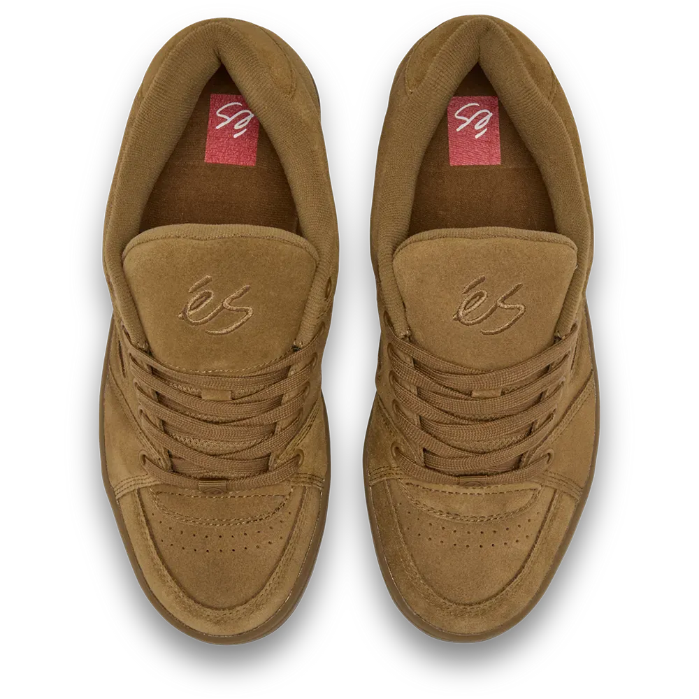 Accel Skate Shoes in Brown, Gum | éS Skateboarding Canada eS Footwear Sneakers Skate Style OG Premium