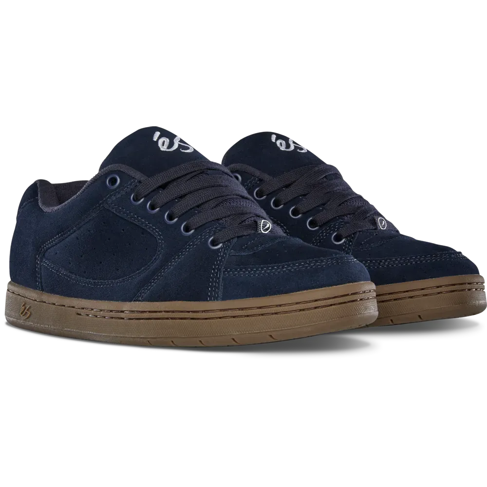 Accel Skate Shoes in Navy, Gum | éS Skateboarding Canada eS Footwear Sneakers Skate Style OG Premium