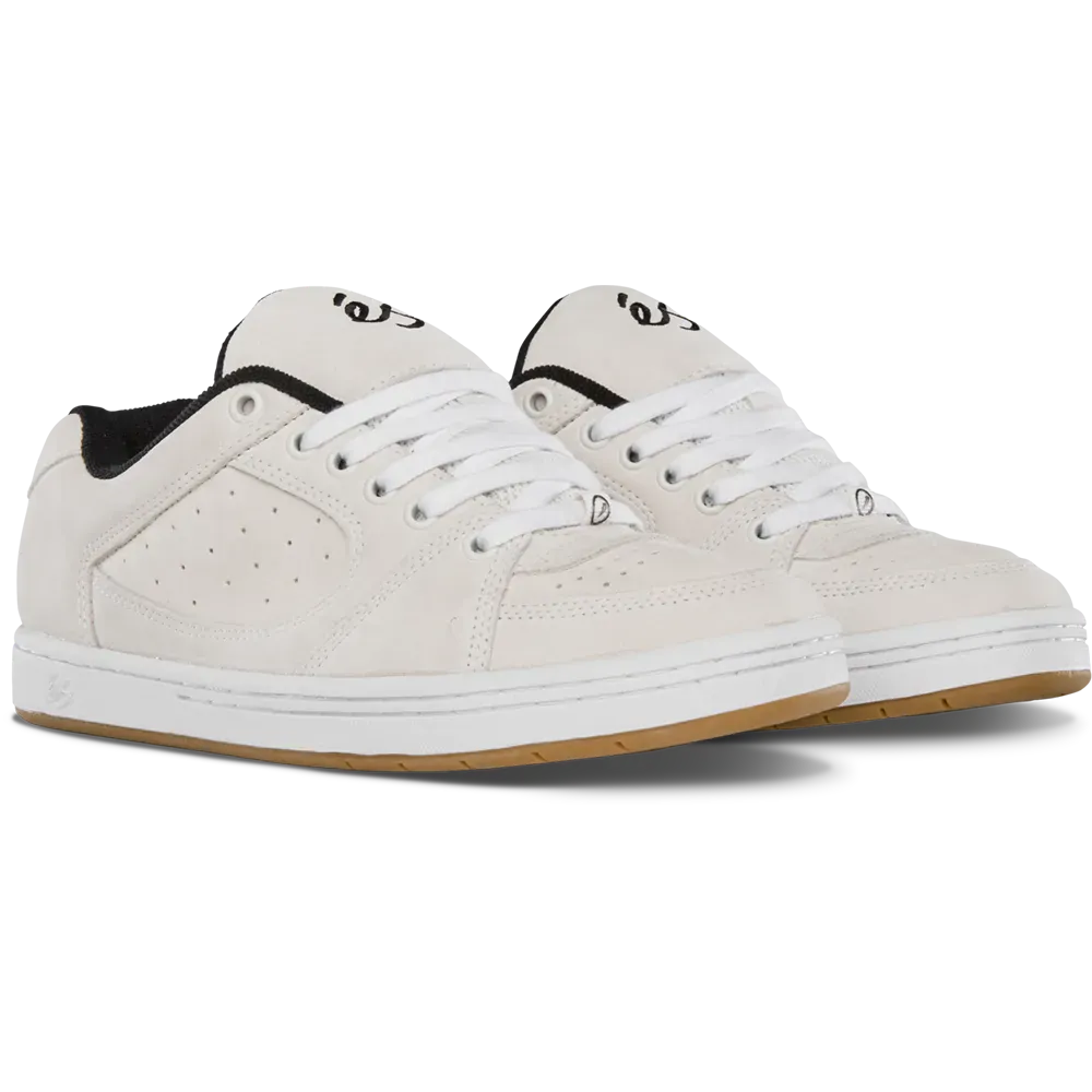 Accel Skate Shoes in White, Black | éS Skateboarding Canada eS Footwear Sneakers Skate Style OG Premium