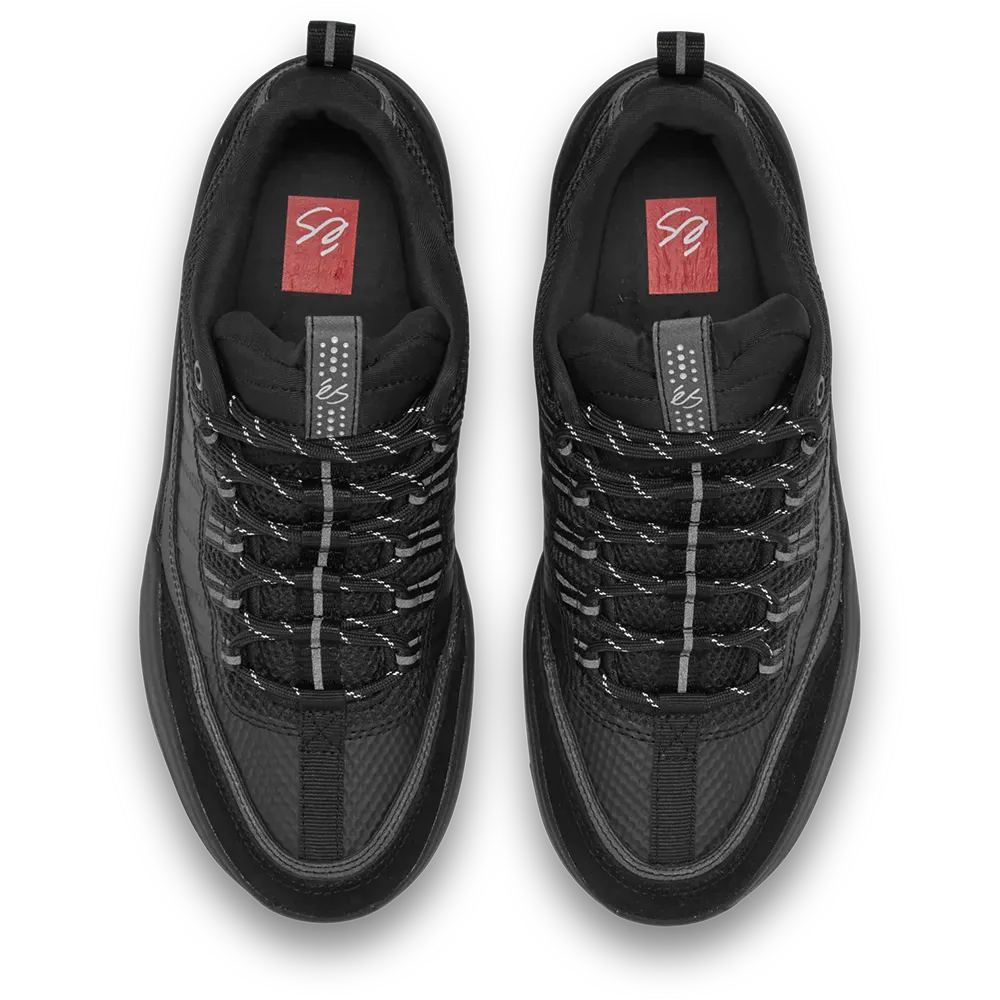 Imprint Script Fleece Hoodie in Black | éS Canada eS Footwear Sneakers Skate Style OG Premium