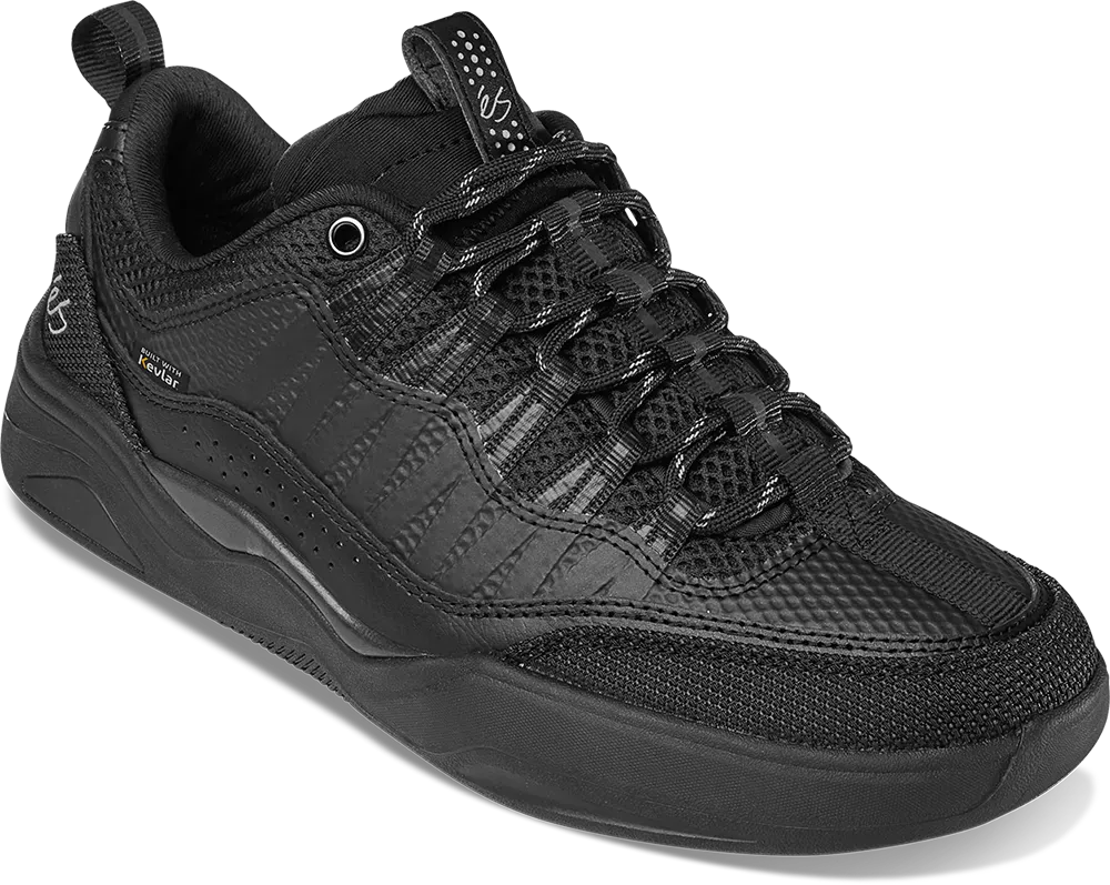 Imprint X Kevlar Black Skate Shoe | éS Skateboarding CA Low-Top Shoe eS Footwear Sneakers Skate Style OG Premium