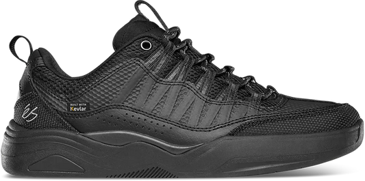 Imprint X Kevlar Black Skate Shoe | éS Skateboarding CA Low-Top Shoe eS Footwear Sneakers Skate Style OG Premium