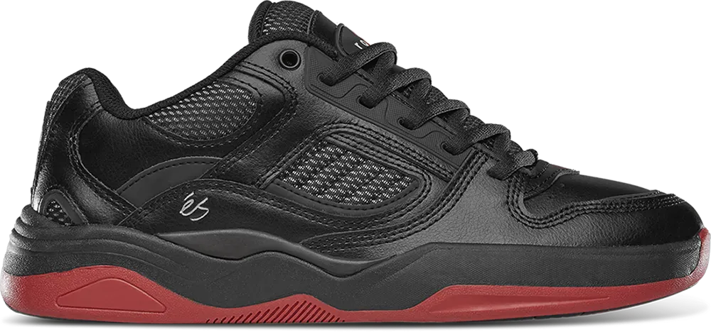 TJ Rogers Black/Red – Low-Top Shoe | éS Skateboarding CA Low-Top Shoe eS Footwear Sneakers Skate Style OG Premium