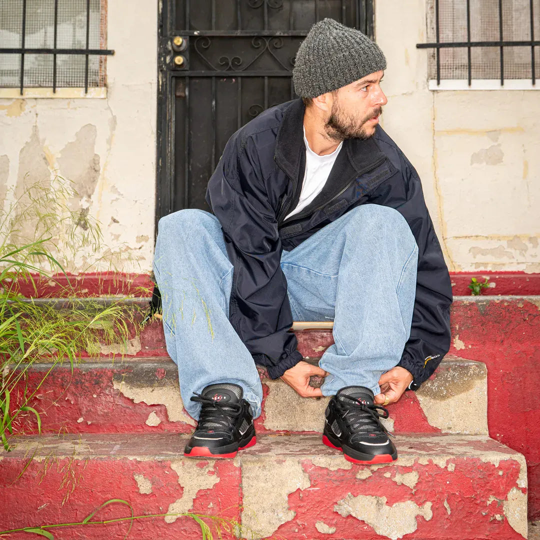 TJ Rogers Black/Red – Low-Top Shoe | éS Skateboarding CA Low-Top Shoe eS Footwear Sneakers Skate Style OG Premium