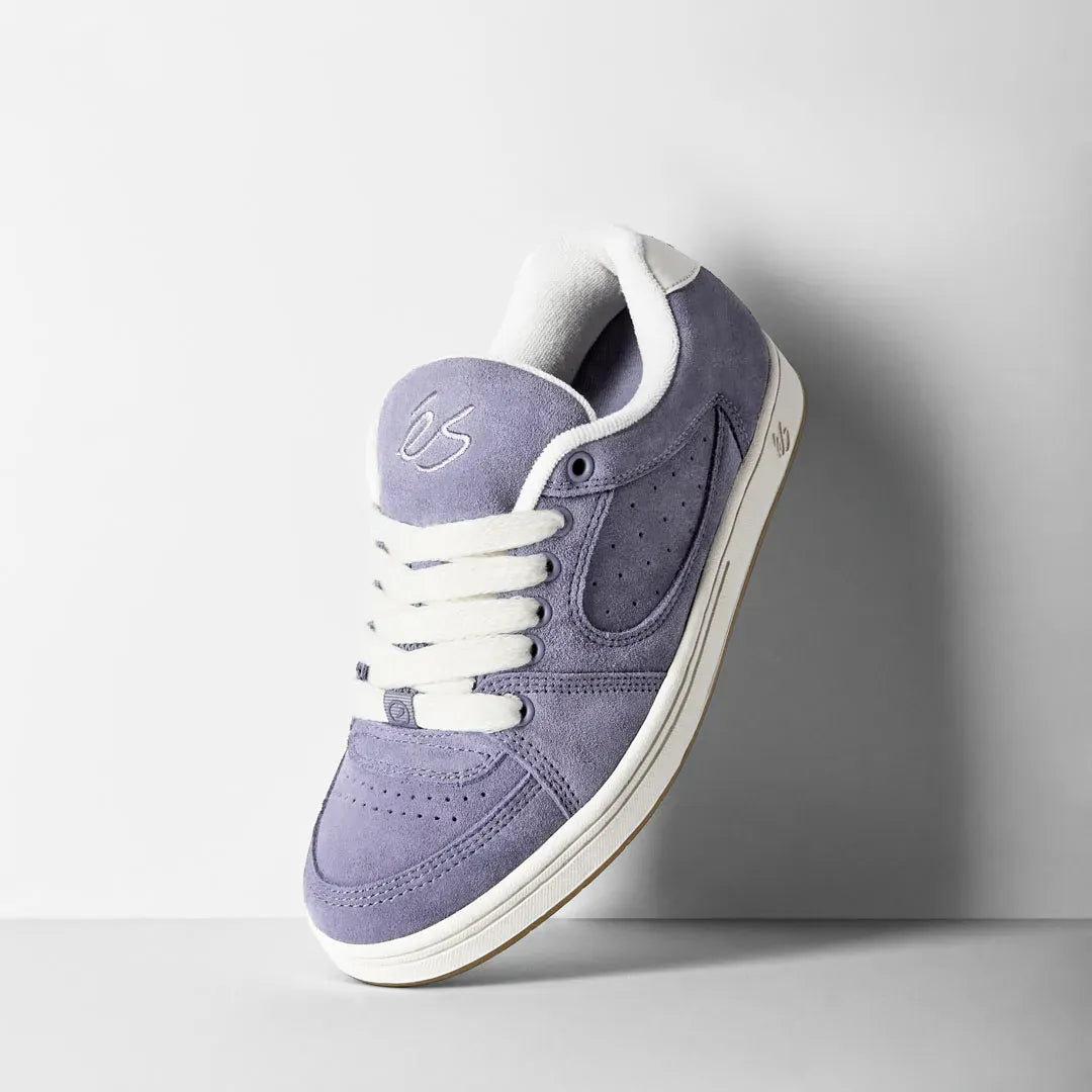 Accel Lavendar – Low-Top Skate Shoe | éS Skateboarding CA Low-Top Shoe eS Footwear Sneakers Skate Style OG Premium