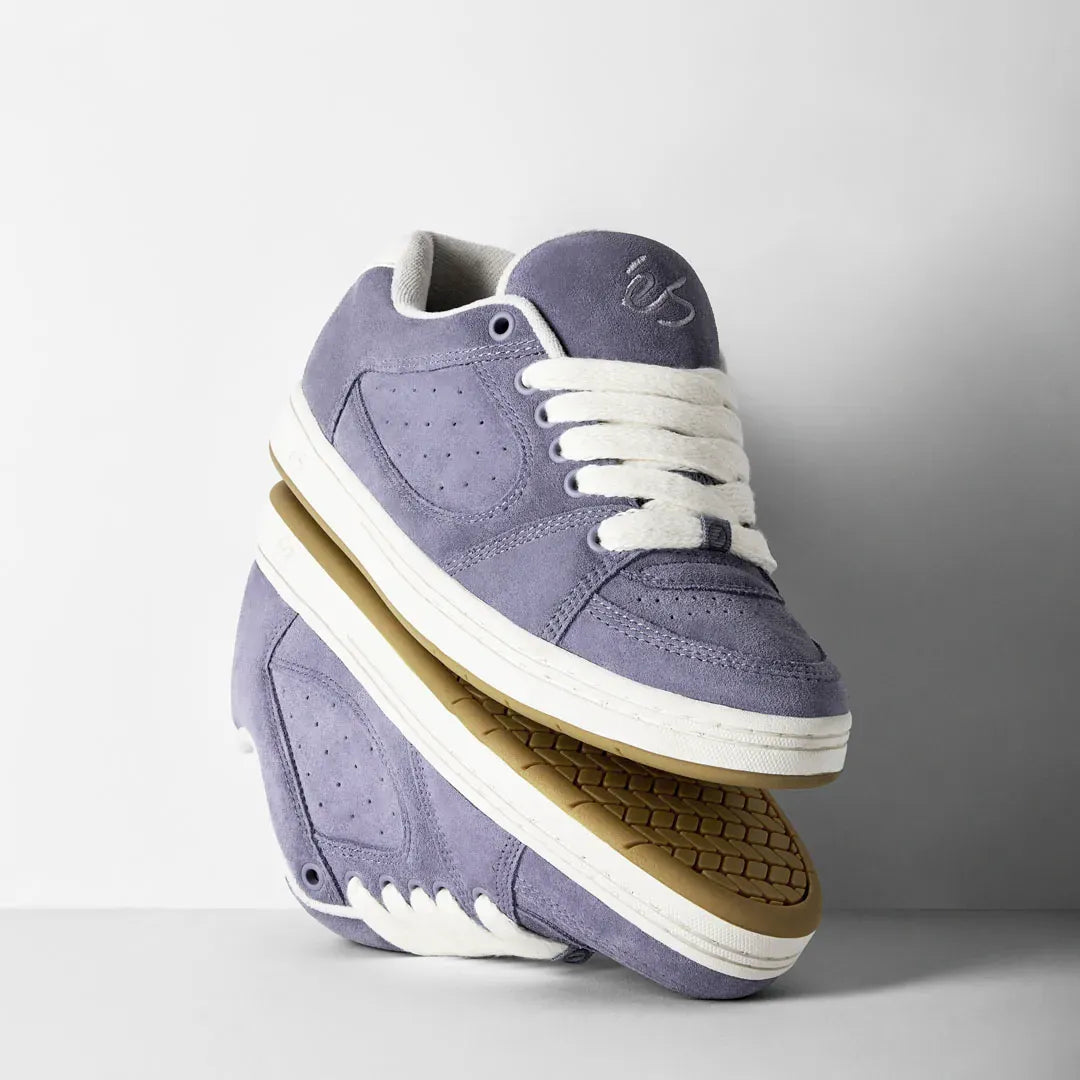 Accel Lavendar – Low-Top Skate Shoe | éS Skateboarding CA Low-Top Shoe eS Footwear Sneakers Skate Style OG Premium