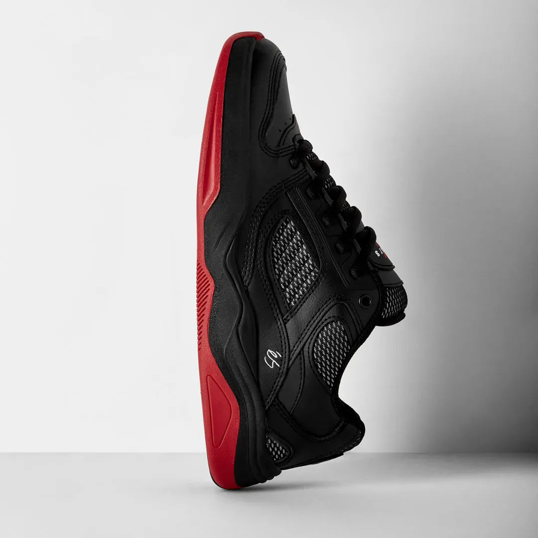 TJ Rogers Black/Red – Low-Top Shoe | éS Skateboarding CA Low-Top Shoe eS Footwear Sneakers Skate Style OG Premium
